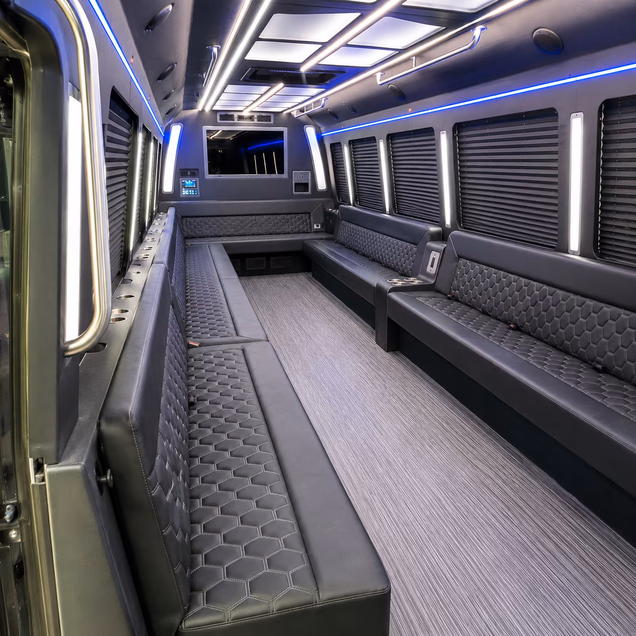 owensboro 40 passenger party bus interior