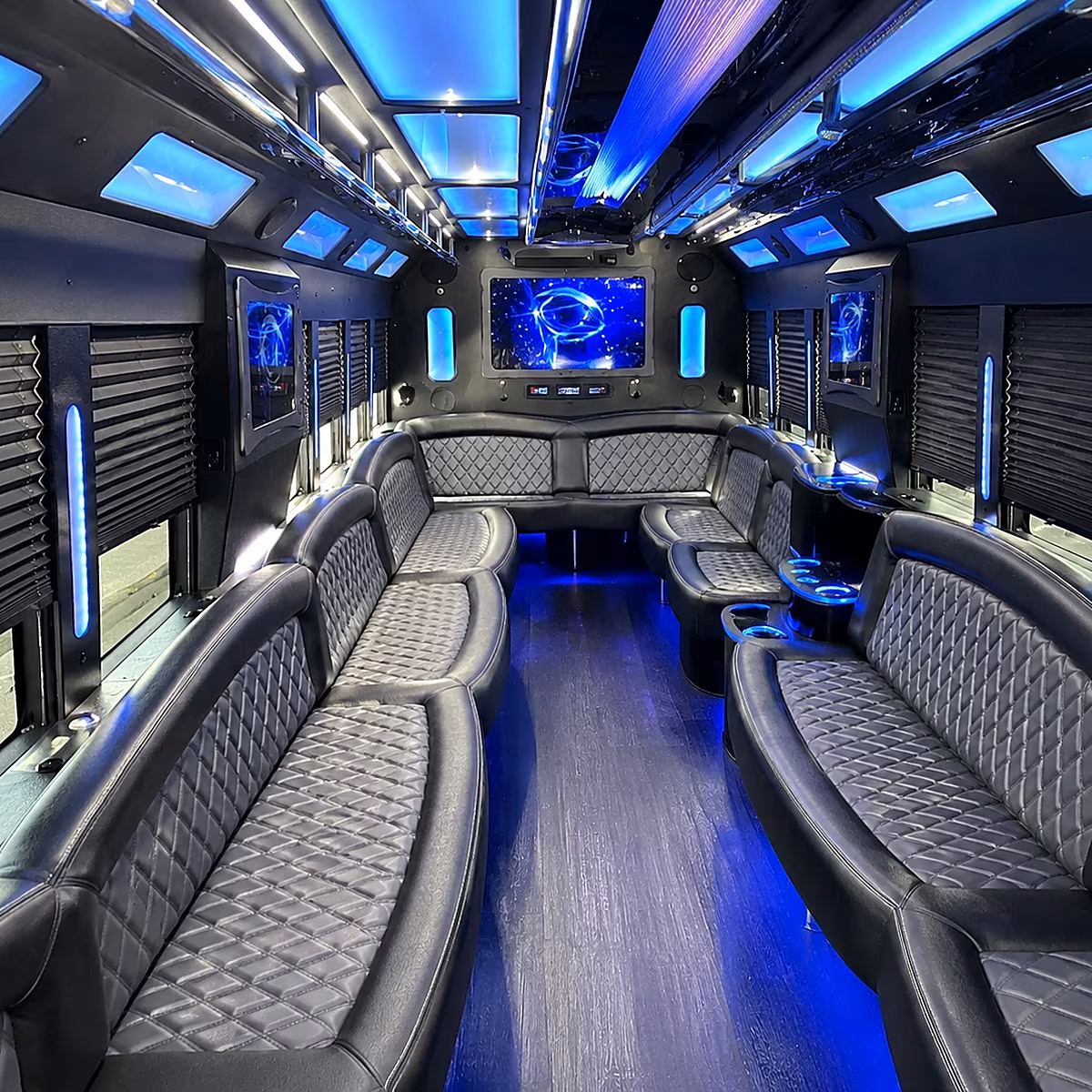 owensboro 50 passenger party bus interior